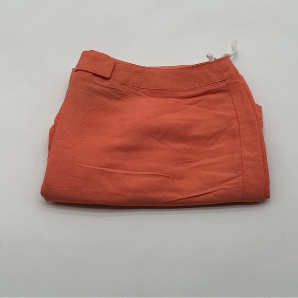 Evan-Picone women’s Orange Capris Pants Size XL Linen Blend - Picture 8 of 8